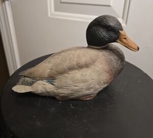 Second Nature Design Signed Wildlife Collectibles Duck Figurine
